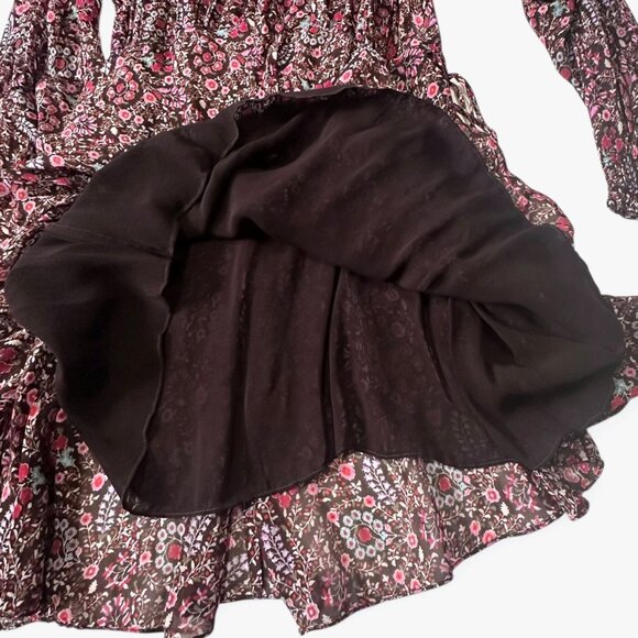 Isabel Marant Étoile Noanne Floral Mini Dress Brown FR 34 NWT - Picture 14 of 16